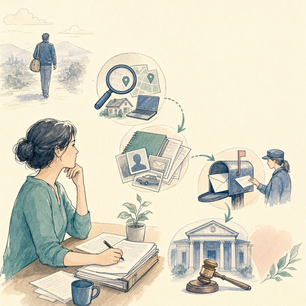 How to divorce an absent spouse