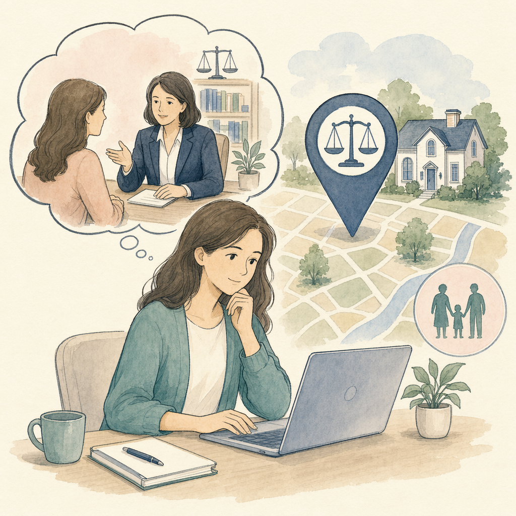 Look for a family-law attorney near you