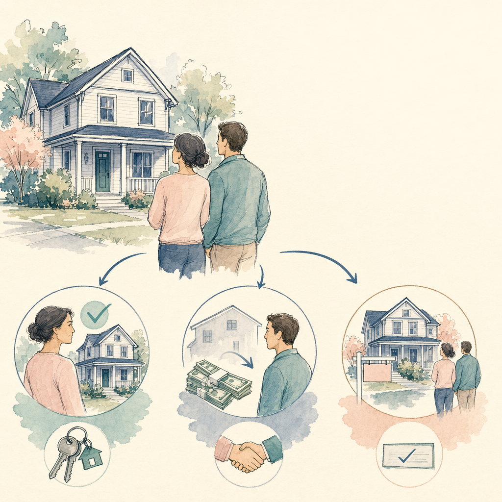What happens to the house in a divorce