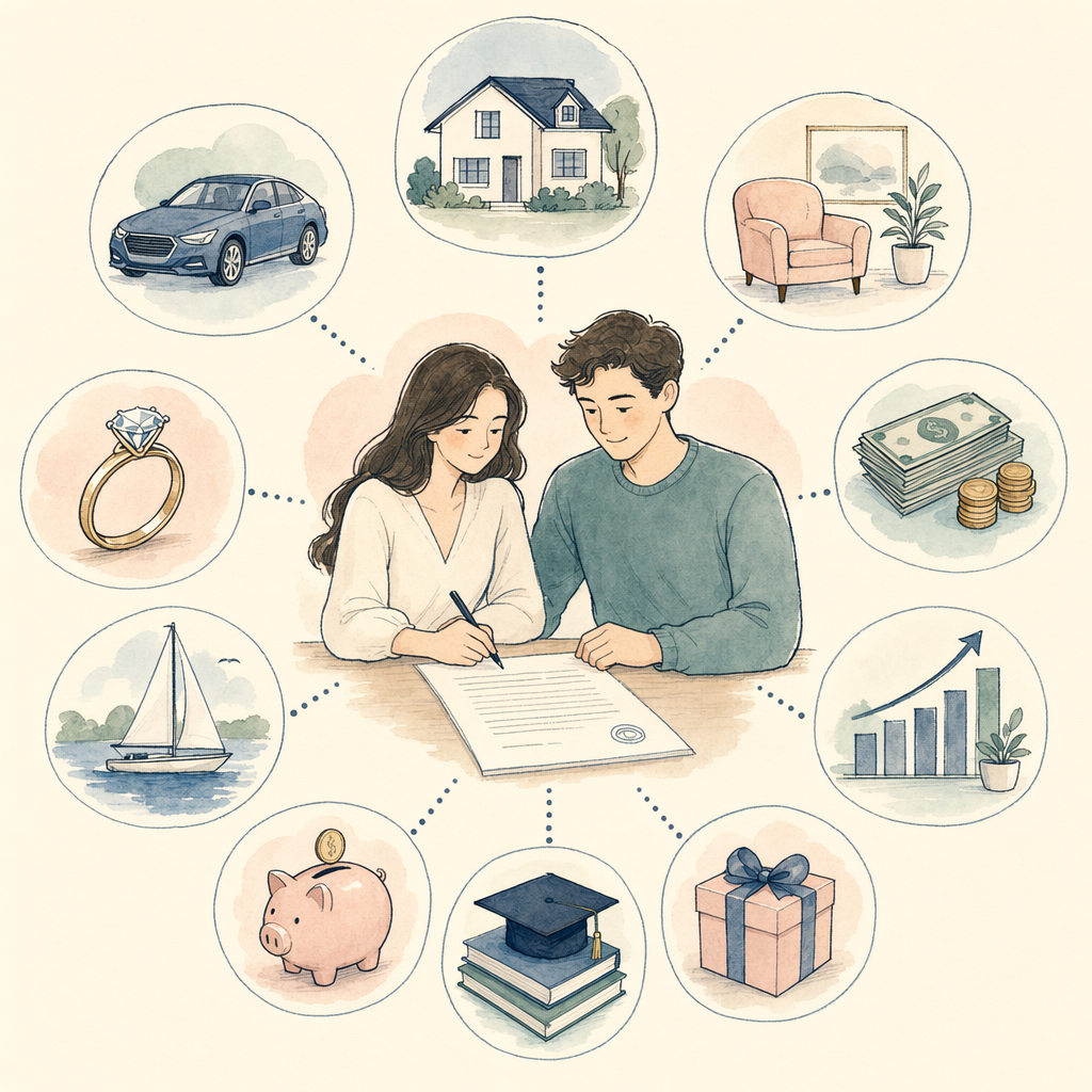 What a prenup can cover