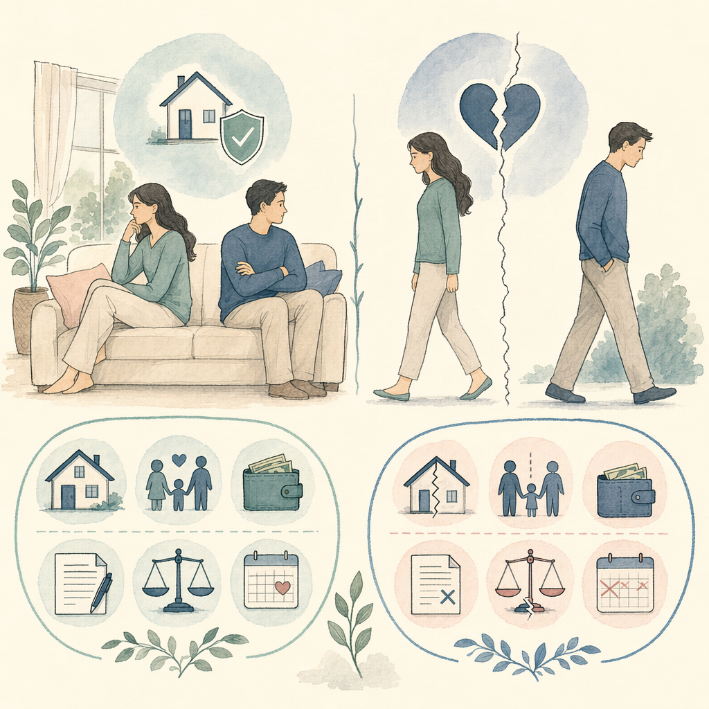 How separation is different from divorce