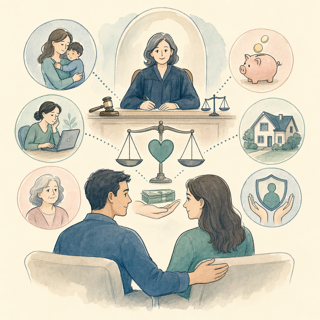Why courts order spousal support