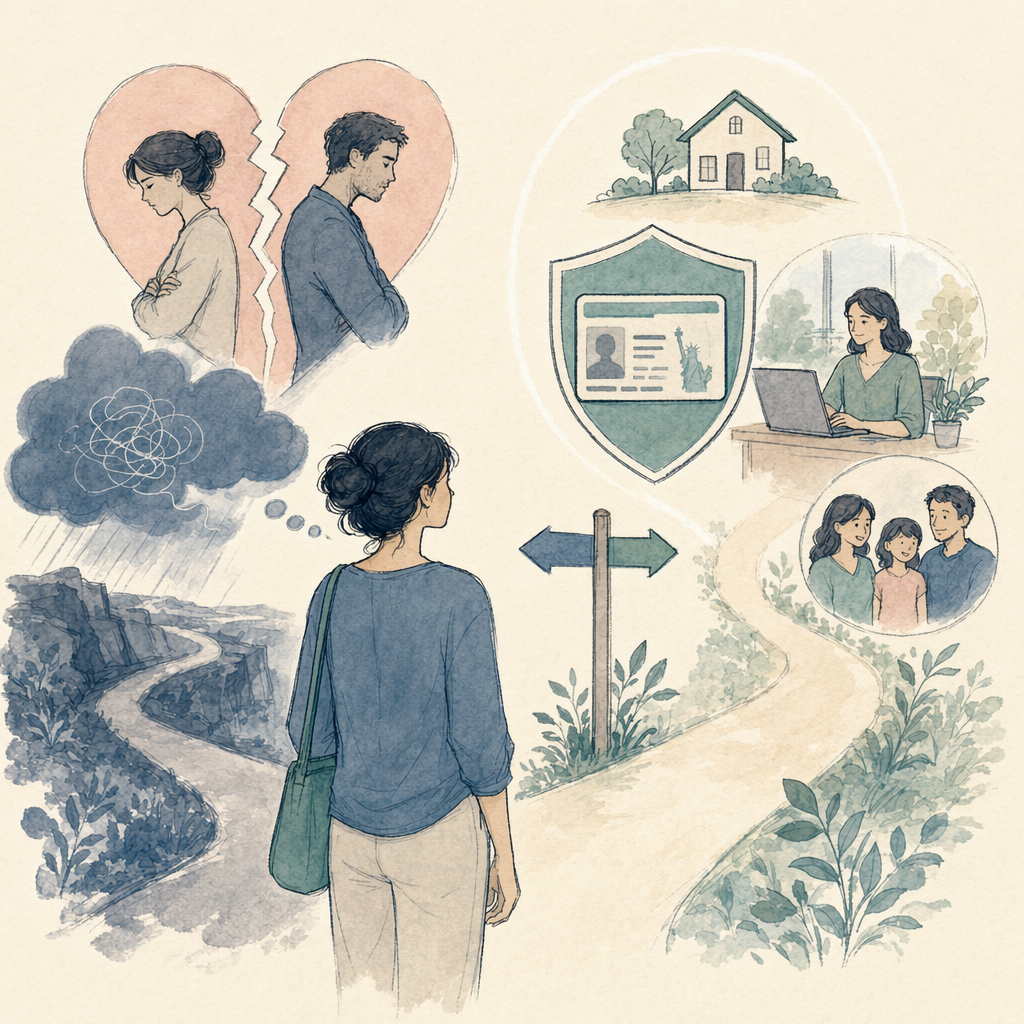 Starting point: a divorce and a big fear