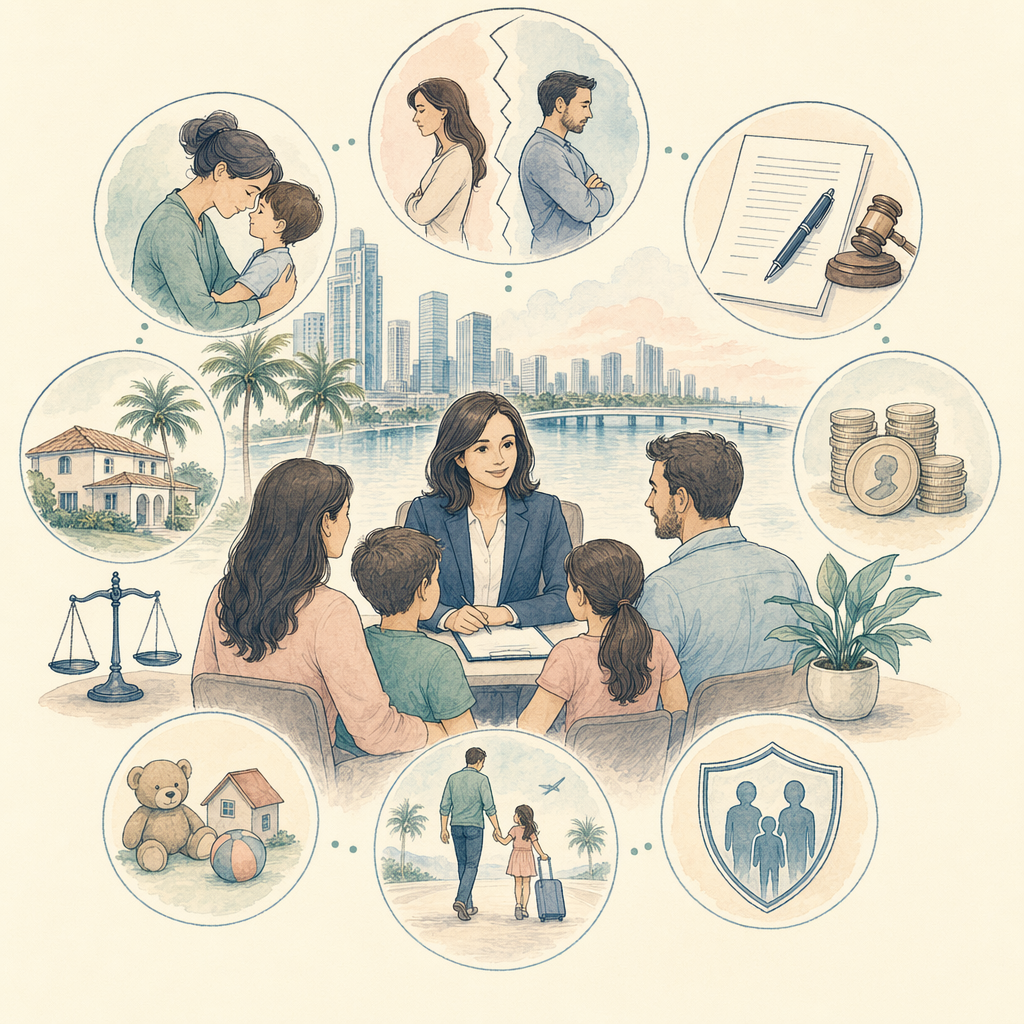 Anong mga kaso sa family-law ang maaaring lumabas