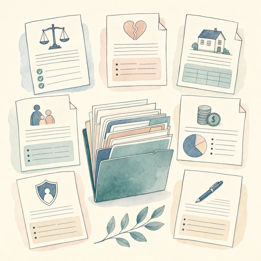 Common divorce documents you may see