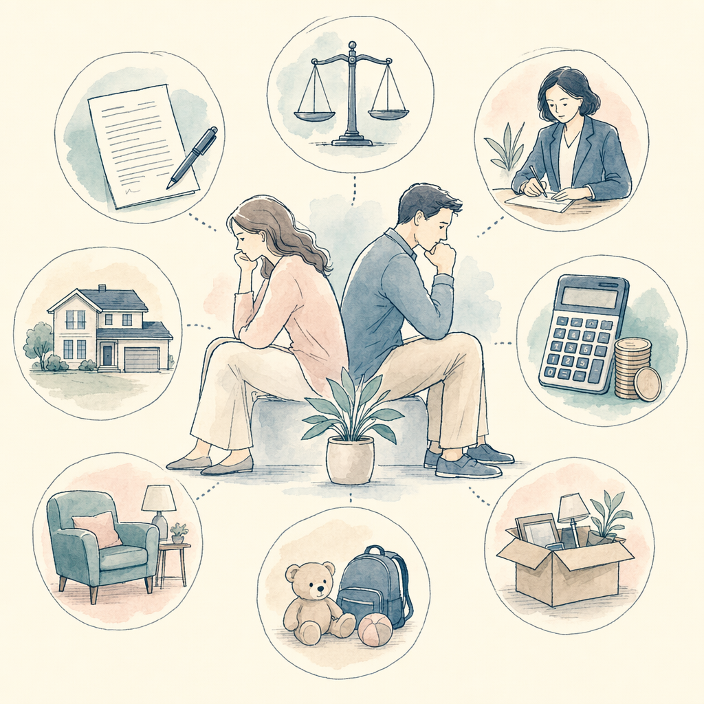 Common cost categories in a divorce