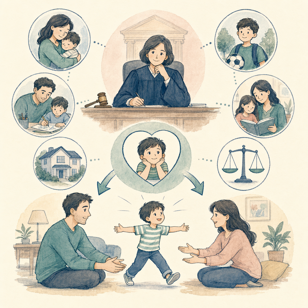 How courts decide custody and parenting time