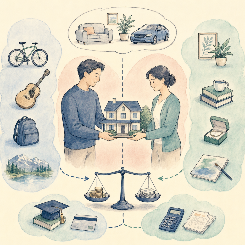 Marital property vs. separate property