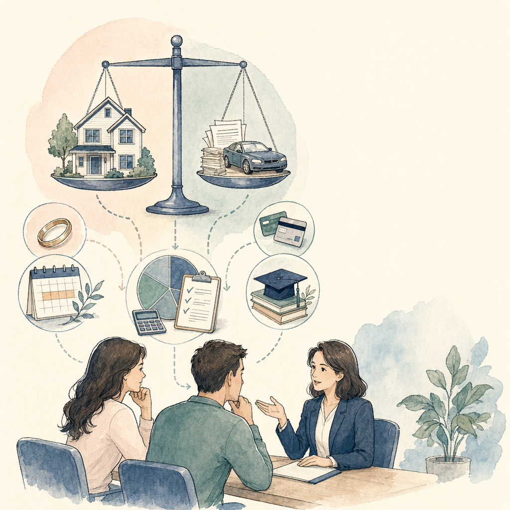 Dividing property and debt