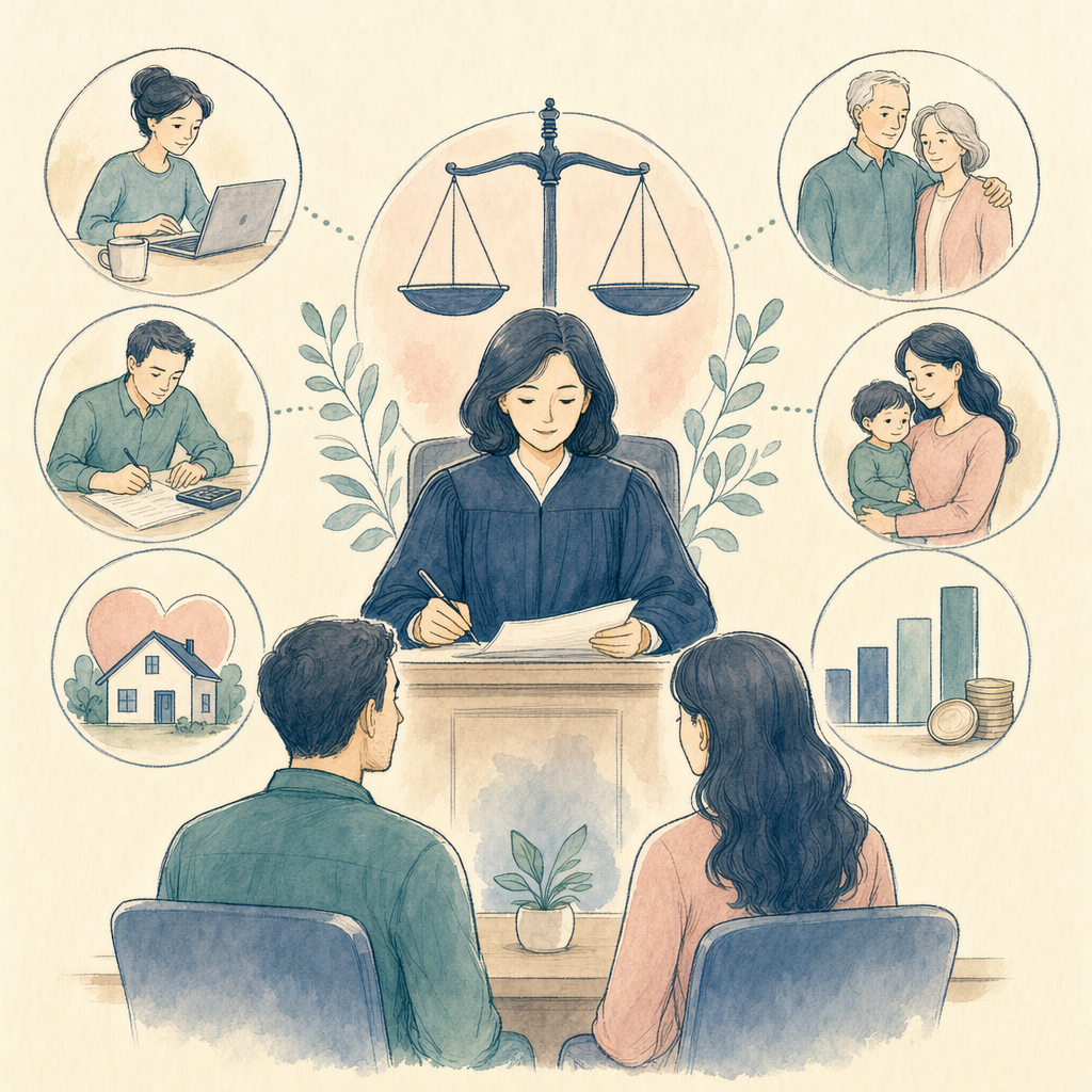 How courts decide if support is ordered